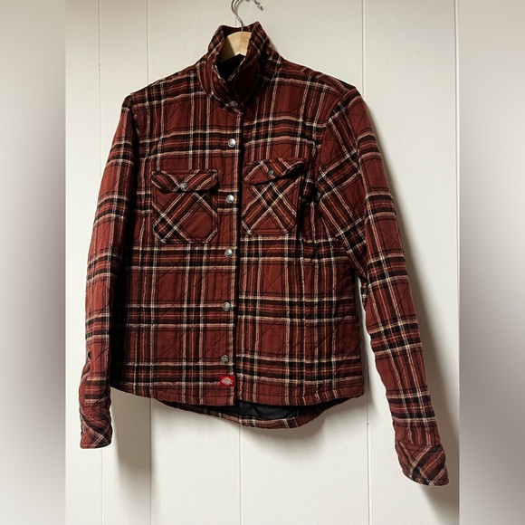 DICKIES Womens Quilted Flannel Jacket - Picture 2 of 8